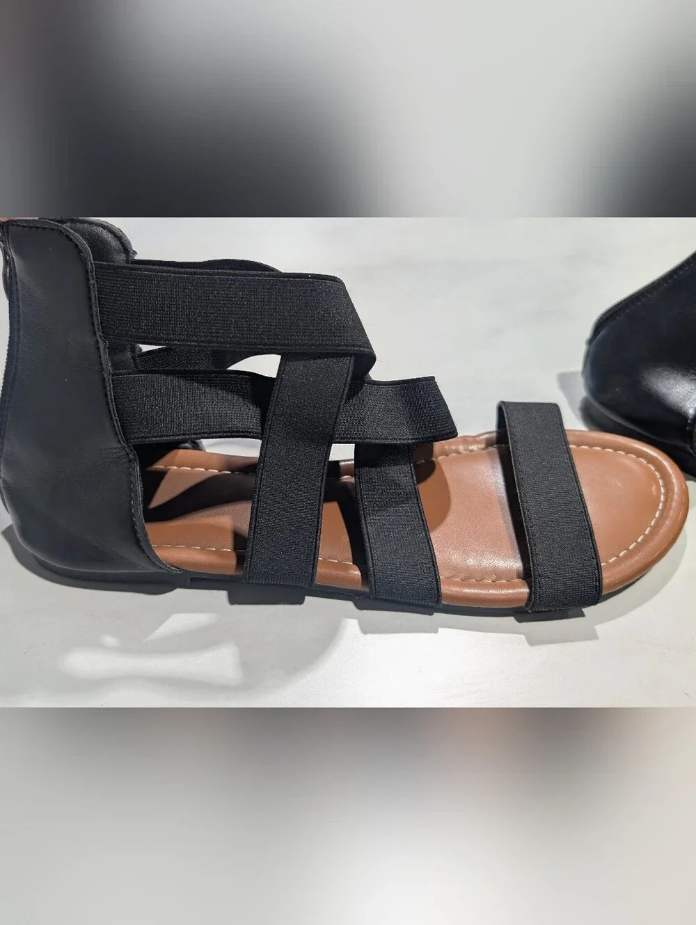 Black Strappy Women's Sandals